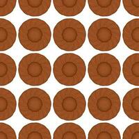 Pattern homemade cookie different taste in pastry biscuit vector