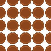 Pattern homemade cookie different taste in pastry biscuit vector