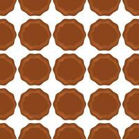 Pattern homemade cookie different taste in pastry biscuit vector