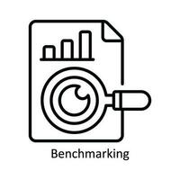 Benchmarking Vector  outline Icon Design illustration. Product Management Symbol on White background EPS 10 File