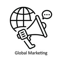 Global Marketing Vector  outline Icon Design illustration. Product Management Symbol on White background EPS 10 File