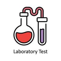 Laboratory Test Vector Fill outline Icon Design illustration. Smart Industries Symbol on White background EPS 10 File