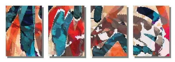 Abstract water color brush background. Set background. vector