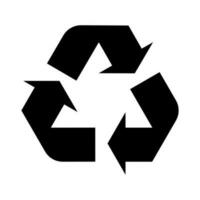 Recycling sign on a white background. Black arrows move in a circle. Environment protection. Vector. vector