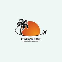 PALM summer logo vector