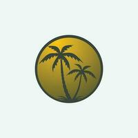 PALM summer logo vector