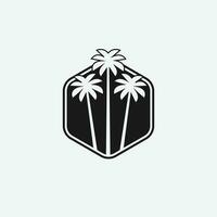 PALM summer logo vector