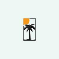 PALM summer logo vector