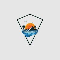 palma verano logo vector