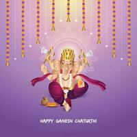 vector ilustración de ganesh chaturthi festival