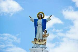 Virgin Mary statue. photo