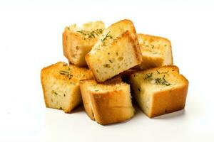 garlic bread in The kitchen table Food Photography AI Generated photo