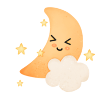 Moon cartoon night png