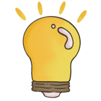 ilustración de bombilla png