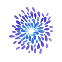 the blue firework png