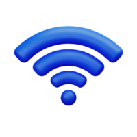 sem fio Wi-fi 3d ícone png