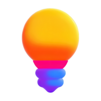 3D Bulb light  icon png