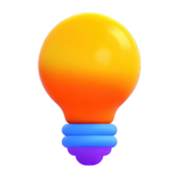 3D Bulb light  icon png