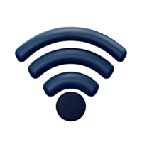 senza fili Wi-Fi 3d icona png