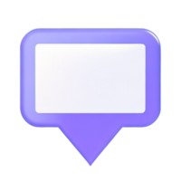 3D speech bubble icons png