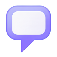 3D speech bubble icons png