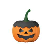 3d scary halloween pumpkin png