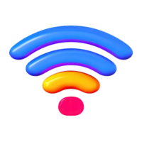 inalámbrico Wifi 3d icono png