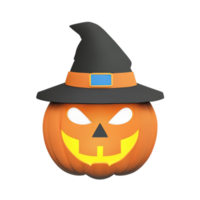 3d scary halloween pumpkin png