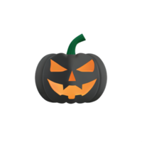 3d scary halloween pumpkin png