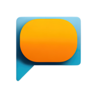 3D speech bubble icons png