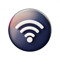 Wireless wifi 3D Icon png