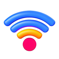 inalámbrico Wifi 3d icono png