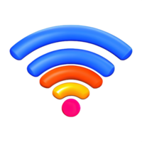 inalámbrico Wifi 3d icono png