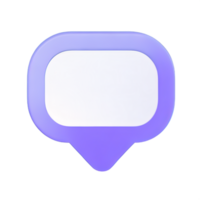 3D speech bubble icons png