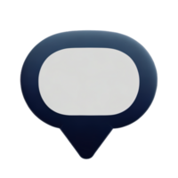 3D speech bubble icons png