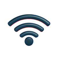 trådlös wiFi 3d ikon png