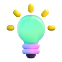 3d Birne Licht Symbol png