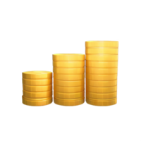 3D Stack of golden coins png