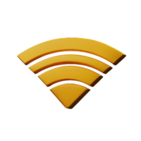 Wireless wifi 3D Icon png