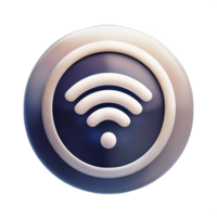 inalámbrico Wifi 3d icono png