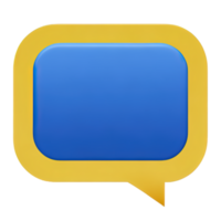 3D speech bubble icons png