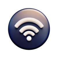 inalámbrico Wifi 3d icono png