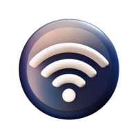 inalámbrico Wifi 3d icono png