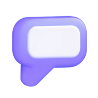 3D speech bubble icons png