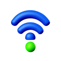 senza fili Wi-Fi 3d icona png