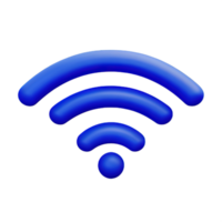 sem fio Wi-fi 3d ícone png