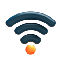 trådlös wiFi 3d ikon png