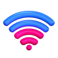 Wireless wifi 3D Icon png