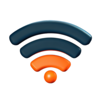 inalámbrico Wifi 3d icono png