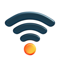 inalámbrico Wifi 3d icono png